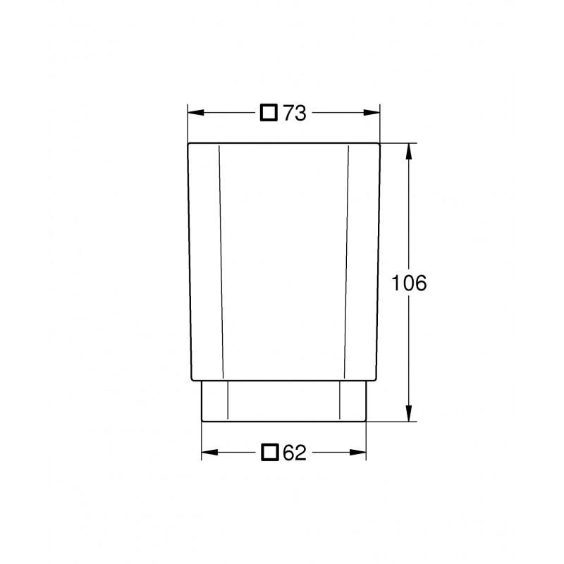Склянка для зубних щіток Grohe Selection Cube