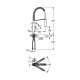 Смеситель для кухни с гибким изливом Grohe Eurocube