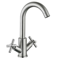 Смеситель для умывальника Mixxus DVE-001-C (нерж. сталь)