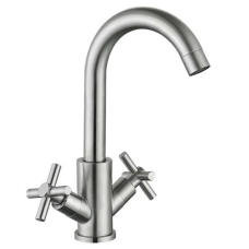 Змішувач для умивальника Mixxus DVE-001-C (нерж. сталь)