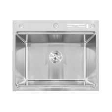 Мийка Mixxus MH6050-SK NANO-SILVER (3.0/0.8) з н.ст. зі сходинкою для сушіння, з підставкою для ножів (нерж.)
