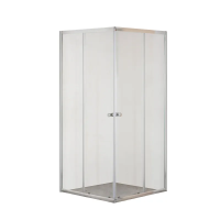 Душова кабіна без піддона Mixxus CUBIC SC01-90x90x185-TR CHROME прозоре скло 4мм