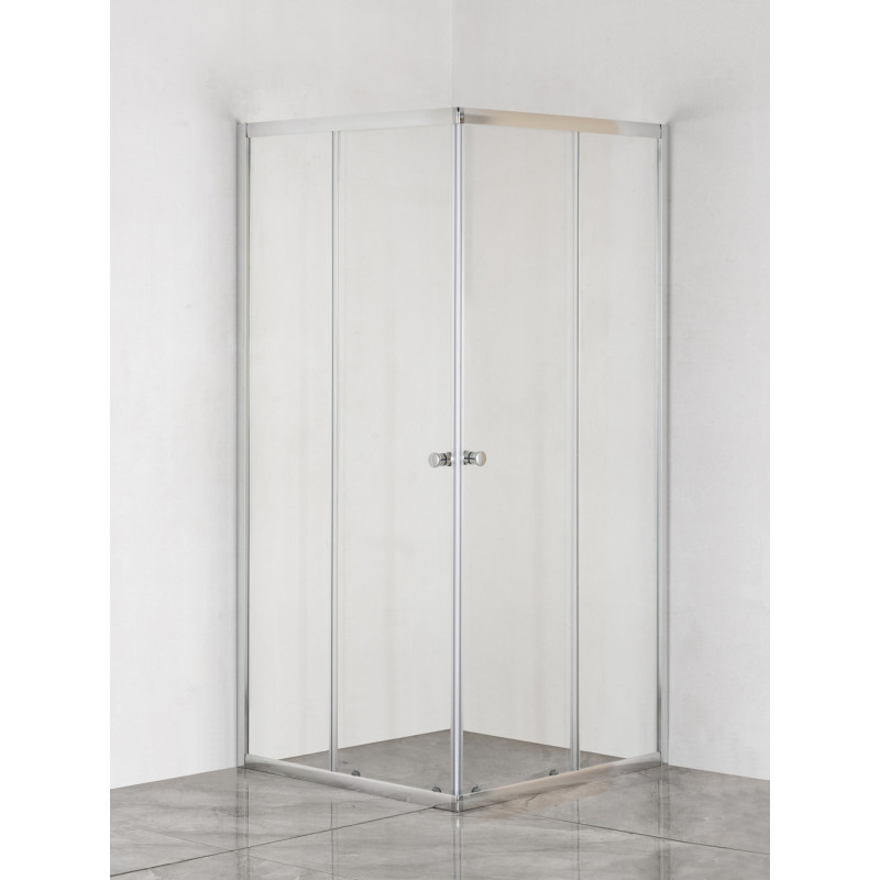 Душова кабіна без піддона Mixxus CUBIC SC01-90x90x185-TR CHROME прозоре скло 4мм