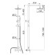 Душевая колонна со смесителем Zerix LR72405 (нерж. сталь)
