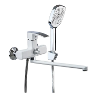 Смеситель для ванной Mixxus Magnum 006 (Euro) White-Chrome