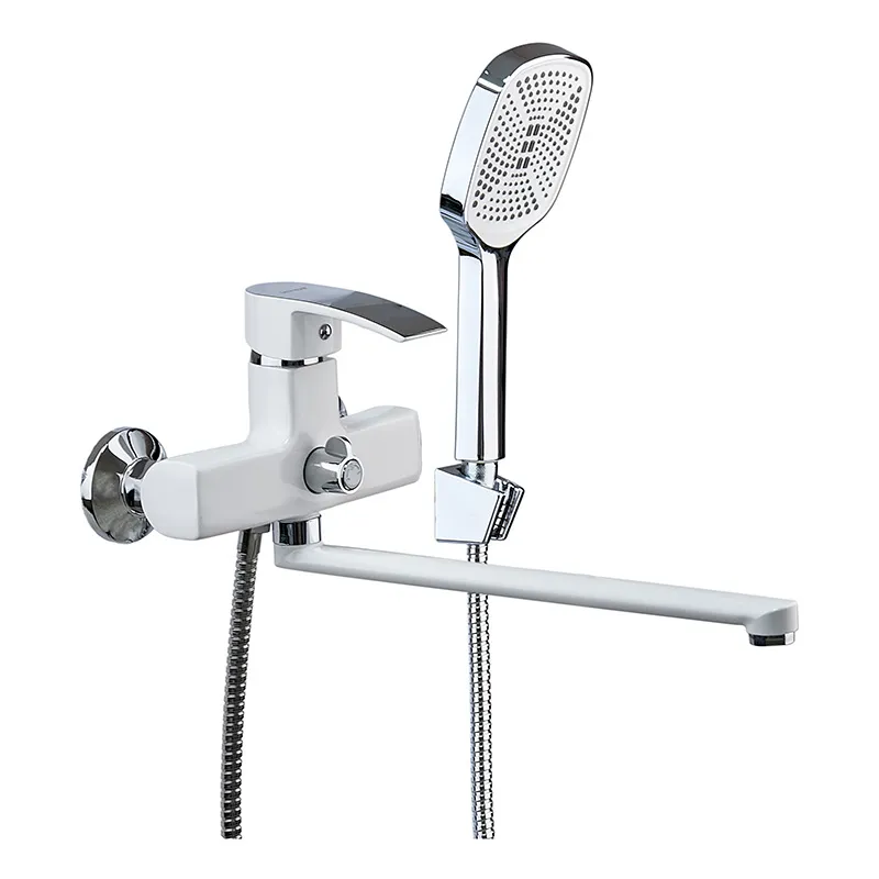 Смеситель для ванной Mixxus Magnum 006 (Euro) White-Chrome