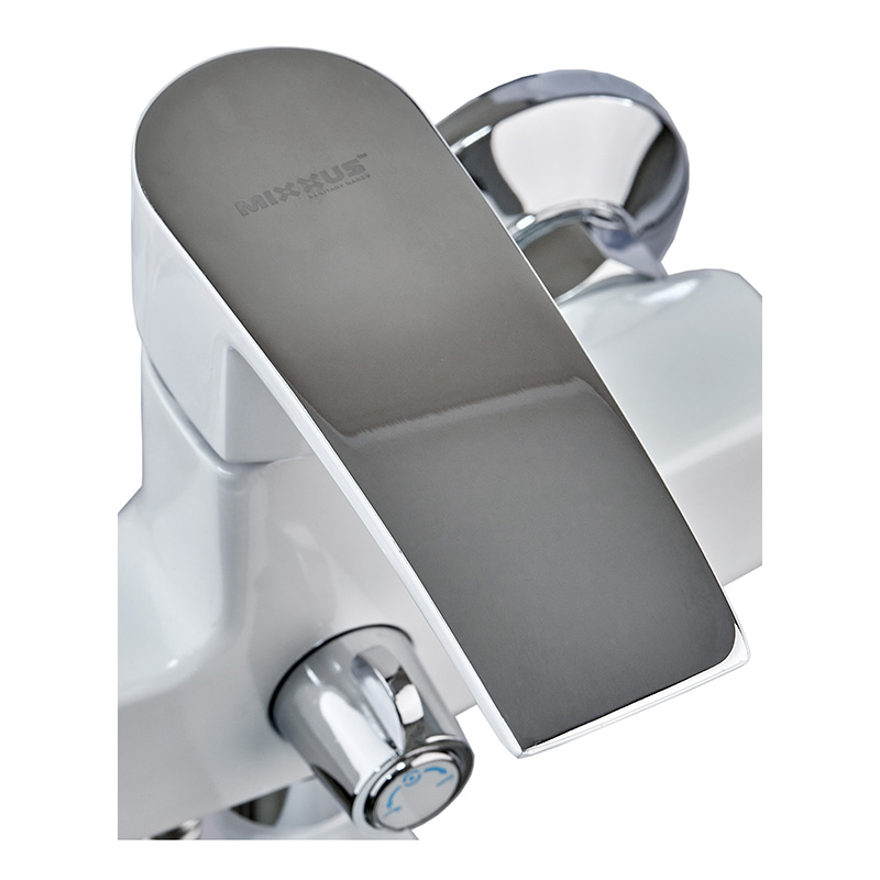 Смеситель для ванной Mixxus Magnum 006 (Euro) White-Chrome