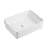 Умивальник накладний керамічний Mixxus Premium Quadro-0102 520x410x130мм