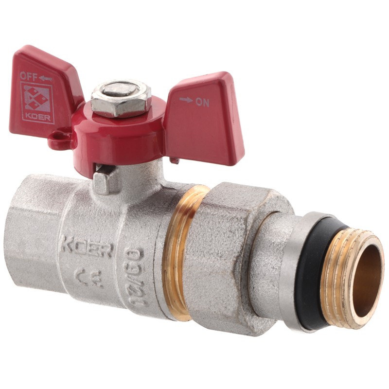Кран с американкой 1/2" "антипротечка" (Koer KR.227-Gi)