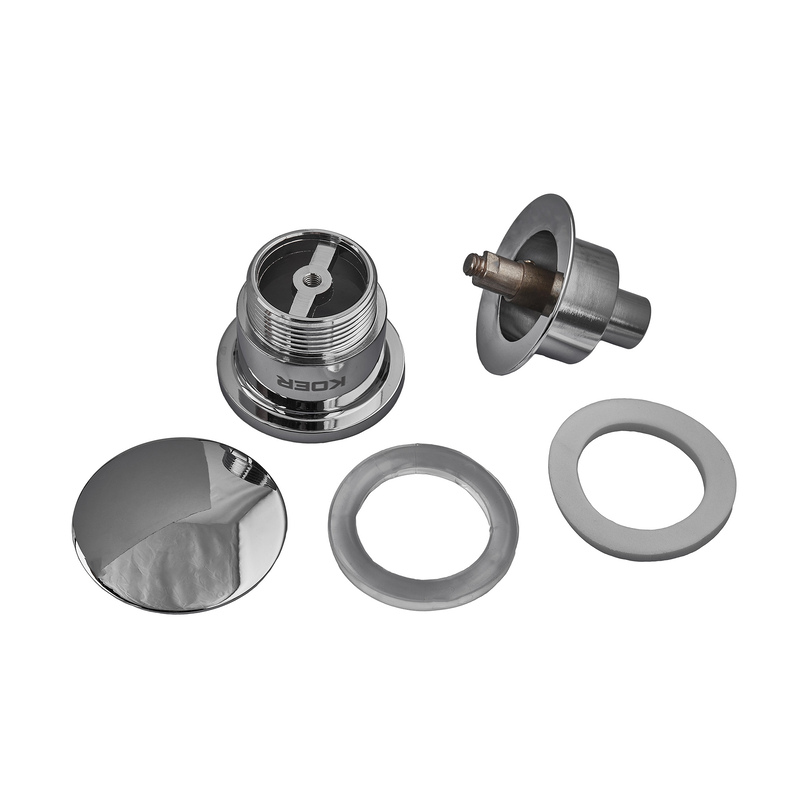 Донний клапан для умивальника Koer PW-01-01 1 1/4'' (кнопка) (Колір хром)