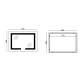 Зеркало Mixxus HARD MR07-80x50 с LED Touch, Anti-fog, димером, регулировкой яркости