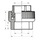 Муфта ВР 40x1.1/4F PPR Koer K0091.PRO