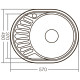 Мойка кухонная Zerix Z5745-06-160D (decor)