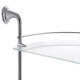 Полиця скляна кутова 2-ярусна Zerix LR1507-2