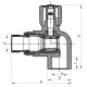Кран радиаторный 20x1/2 угловой PPR Koer K0157.PRO