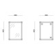 Зеркало настенное Zerix FONTE MRZ10-600x800-REVERSE прямоугольное