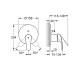 Смеситель скрытого монтажа на 2 потребителя Grohe Eurosmart New