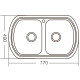 Мойка кухонная Zerix Z7749-08-180D (decor)