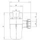 Сифон для группы безопасности Roho R2200-100 - 25x32 (универсальный)