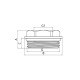 Футорка з ущільнювальним кільцем Koer KF.F0810-R - 1"x3/4"