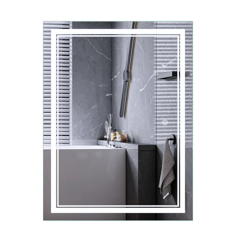 Дзеркало Mixxus Premium QUADRO MR20-90x70-REVERSE (LED Touch, Anti-fog, димер)