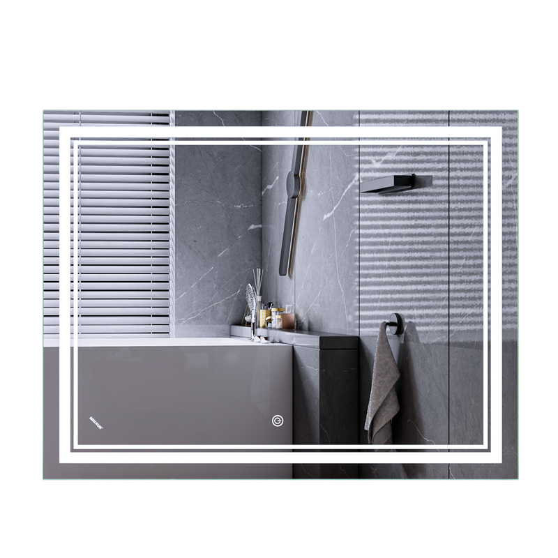 Дзеркало Mixxus Premium QUADRO MR20-90x70-REVERSE (LED Touch, Anti-fog, димер)