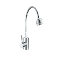 Смеситель для кухни Champion SUS-011 CHROME REFLECTOR с рефлекторным изливом из нержавеющей стали (