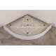 Душова кабіна з низьким піддоном Mixxus PLAIN SCT02-90x90x195-FB SATIN матове скло 4мм