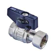 Кран кульовий Roho R115-050B -1/2"х1/2" прямий Н/Г, ручка "метелик" чорна