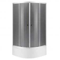 Душова кабіна з високим піддоном Mixxus PLAIN SCT01-90x90x195-GR SATIN сіре тоноване скло 4