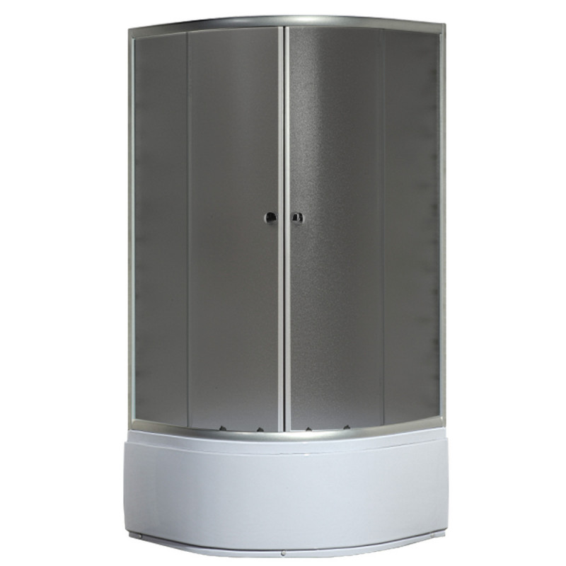 Душова кабіна з високим піддоном Mixxus PLAIN SCT01-90x90x195-GR SATIN сіре тоноване скло 4