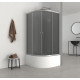 Душова кабіна з високим піддоном Mixxus PLAIN SCT01-90x90x195-GR SATIN сіре тоноване скло 4
