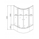 Душова кабіна з високим піддоном Mixxus PLAIN SCT01-90x90x195-GR SATIN сіре тоноване скло 4