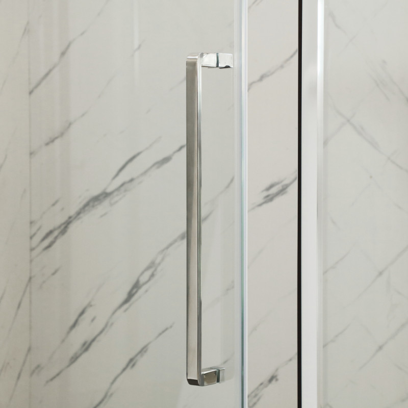 Душевая кабина без поддона Mixxus Premium BEVEL SC01-90x90x195-TR Chrome прозрачное стекло 6мм (MI6