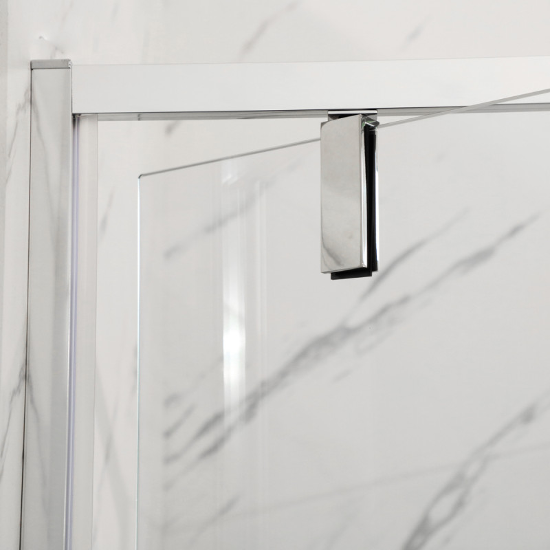 Душевая кабина без поддона Mixxus Premium BEVEL SC01-90x90x195-TR Chrome прозрачное стекло 6мм (MI6