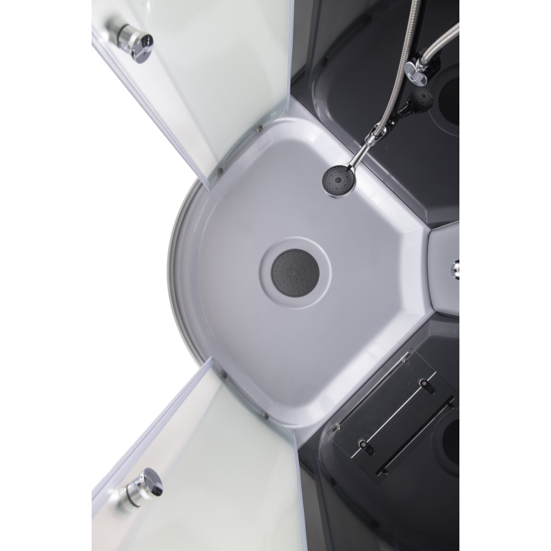 Бокс душевой без гидромассажа Mixxus WAVE SB02-120x80x215-R-FB SATIN с низким поддоном