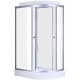 Бокс душевой без гидромассажа Mixxus WAVE SB02-120x80x215-R-FB SATIN с низким поддоном