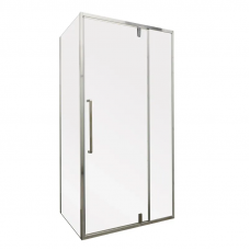 Душова кабіна без піддона Mixxus Premium BEVEL SC01-100x80x195-TR Chrome прозоре скло 6мм (MI