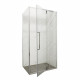 Душова кабіна без піддона Mixxus Premium BEVEL SC01-100x80x195-TR Chrome прозоре скло 6мм (MI