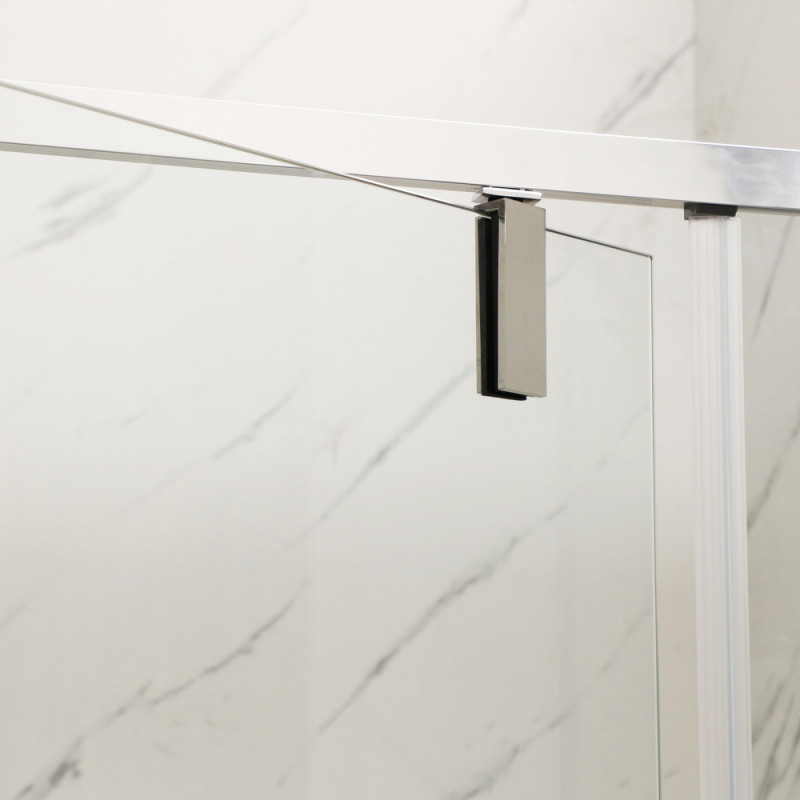 Душова кабіна без піддона Mixxus Premium BEVEL SC01-100x80x195-TR Chrome прозоре скло 6мм (MI