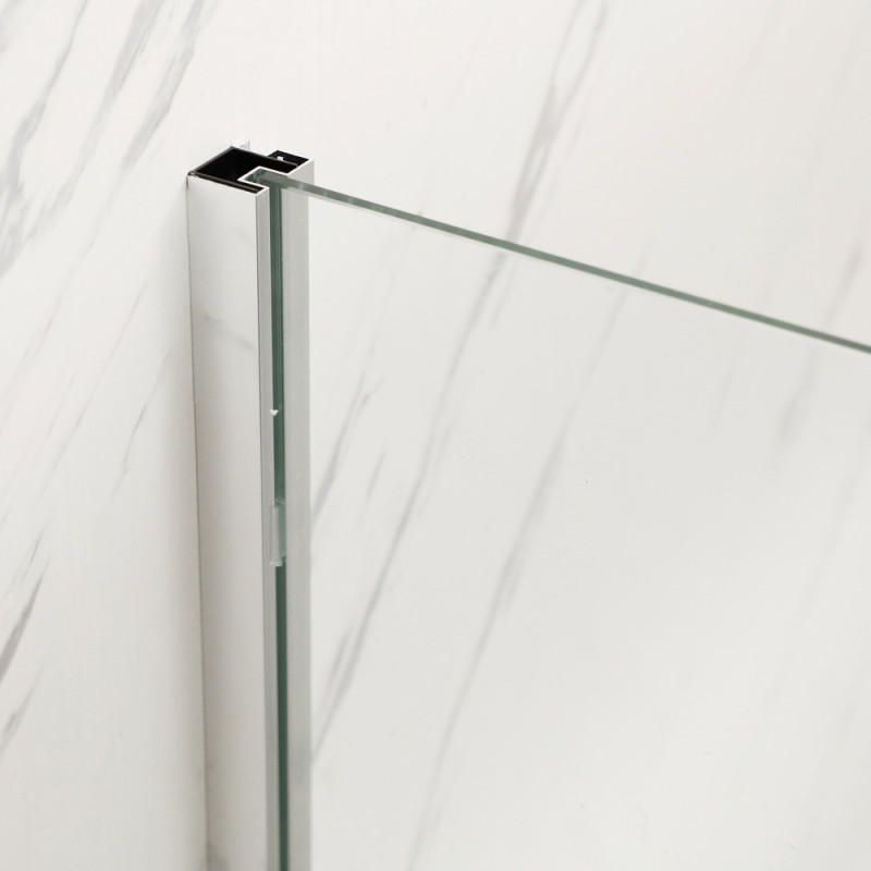 Душова кабіна без піддона Mixxus Premium BEVEL SC01-100x80x195-TR Chrome прозоре скло 6мм (MI