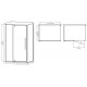 Душова кабіна без піддона Mixxus Premium BEVEL SC01-100x80x195-TR Chrome прозоре скло 6мм (MI