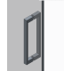 Двері в нішу Koer SR SD04-100x200-TR-01 прозоре скло Easy Clean 10мм, хром