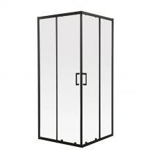 Душова кабіна без піддона Mixxus Premium DIVERSE SC02-90x90x195-TR Black прозоре скло 5мм (MI