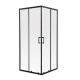Душова кабіна без піддона Mixxus Premium DIVERSE SC02-90x90x195-TR Black прозоре скло 5мм (MI