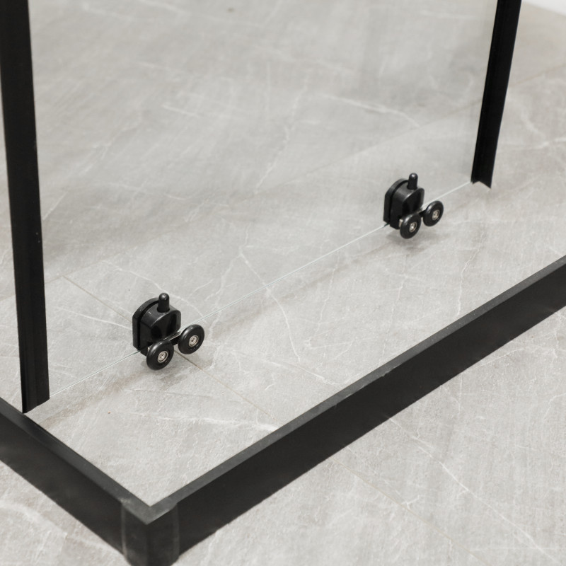 Душова кабіна без піддона Mixxus Premium DIVERSE SC02-90x90x195-TR Black прозоре скло 5мм (MI
