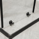 Душова кабіна без піддона Mixxus Premium DIVERSE SC02-90x90x195-TR Black прозоре скло 5мм (MI