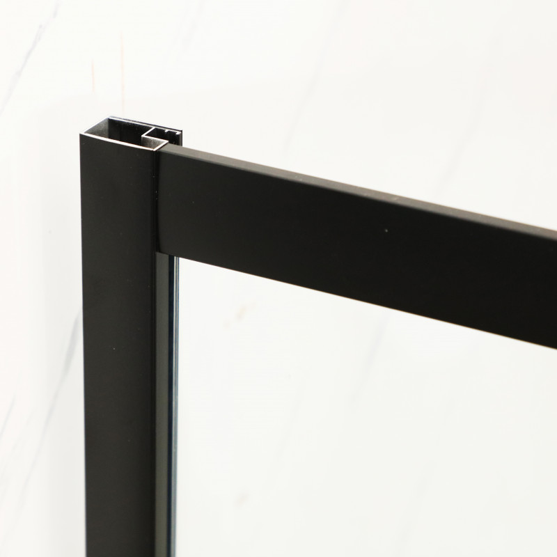 Душова кабіна без піддона Mixxus Premium DIVERSE SC02-90x90x195-TR Black прозоре скло 5мм (MI