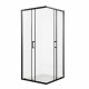 Душова кабіна без піддона Mixxus Premium DIVERSE SC02-90x90x195-TR Black прозоре скло 5мм (MI