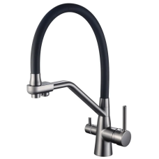 Смеситель для кухни Mixxus Premium SENNA 021 GRAPHITE с выходом для питьевой воды